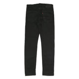 LEVI'S 502 Big E Mens Jeans Black Slim Skinny Denim W32 L31 Classic Cotton Blend