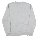 ALPHA INDUSTRIES Mens Grey Crew Neck M Cotton Blend Pullover Sweatshirt