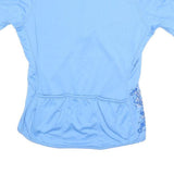 CANNONDALE Womens Blue Cycling Jersey UK 12 Short Sleeve 1/4 Zip Polyester