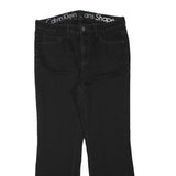 CALVIN KLEIN JEANS Womens Regular Black Denim Straight Fit Zip W30 L27