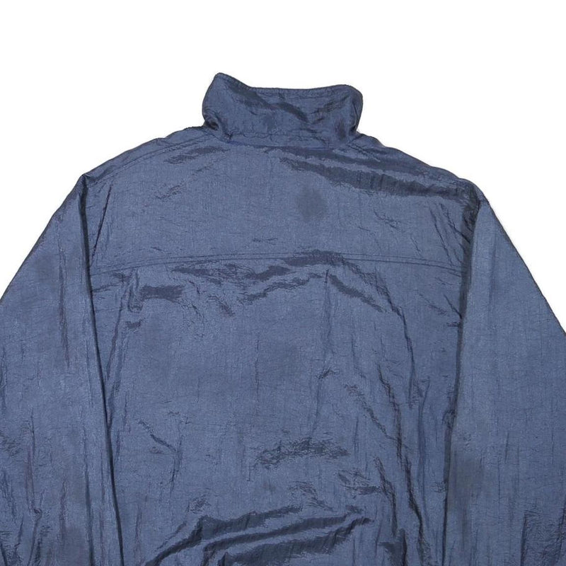 ALUMCOTT Mens Blue Nylon Jacket XL Polyester Blend Zip Closure Lightweight