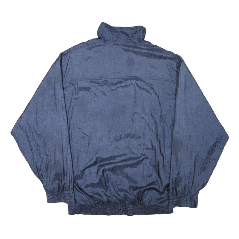 ALUMCOTT Mens Blue Nylon Jacket XL Polyester Blend Zip Closure Lightweight