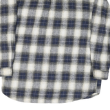 FIELD & STREEM Mens Blue & Cream Check Shirt L Casual Long Sleeve Cotton Blend