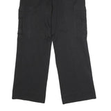 DICKIES Mens Polyester Blend Black Regular Cargo Trousers W34 L32 Workwear Zip