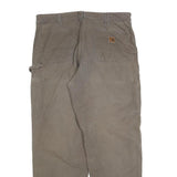 CARHARTT Mens Cotton Blend Brown Relaxed Straight Trousers W38 L32 Workwear