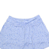 ADIDAS Womens Blue Polyester Blend Pleated Midi Skirt M Athletic Casual