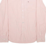 HILFIGER DENIM Mens Pink Cotton Shirt XL Casual Long Sleeve Pocket