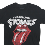 ROLLING STONES Womens Black U.S. Tour '78 Graphic T-Shirt S Short Sleeve Crew