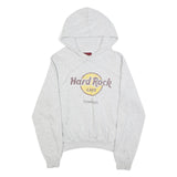 HARD ROCK CAFE Womens Grey Hoodie S Soft Cotton Blend Pullover Casual