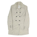 ESPRIT Womens Beige Button Jacket UK 10 Polyester Blend Classic Timeless