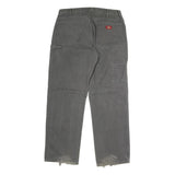 DICKIES Mens Grey Regular Fit Workwear Cotton Jeans W36 L32 Durable Casual