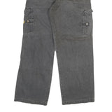 ROZIE Womens Relaxed Grey Denim Jeans W28 L27 Cargo Style Cotton Blend Zip