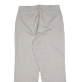 BIG MAC Mens Relaxed Beige Trousers W32 L29 Cotton Blend Zip Pocket Casual