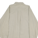 NAUTICA Mens Beige Button Down Shirt XL Cotton Classic Long Sleeve Casual