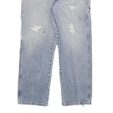 DICKIES Mens Relaxed Light Blue Denim Jeans W34 L28 Distressed Workwear Casual
