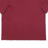 TOMMY HILFIGER Mens Red Graphic T-Shirt XL Short Sleeve Crew Neck Casual Cotton