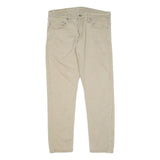 LEVI'S Mens Beige Regular Fit Straight Denim Jeans W33 L28 Cotton Blend Zip