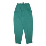 GINANNA BRIGANTI Womens Relaxed Green Trousers W25 L28 Zip Polyester Blend