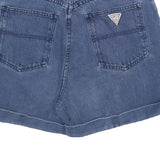 GUESS Womens Denim Blue Casual Shorts S W28 High Waist Classic Fit