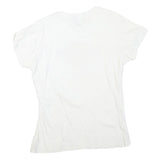 HARD ROCK CAFE Womens White Barcelona Graphic T-Shirt L Short Sleeve Crew Neck