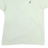 NAUTICA Mens White Modern T-Shirt M Short Sleeve Crew Neck Cotton Casual