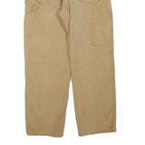 DICKIES Mens Regular Fit Beige Cotton Blend Trousers W34 L28 Workwear Zip