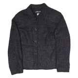 SAG HARBOUR Womens Blue Coach Jacket UK 6 Polyester Blend Woven Plain Classic