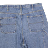 Mens Blue Denim Cotton Blend Casual Shorts L W36 Classic Fit Workwear