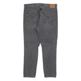 LEVI'S 501S Mens Jeans Black Slim Straight Denim Medium W32 L28 Distressed