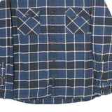 JACHS Mens Blue & White Check Shirt 2XL Classic Cotton Long Sleeve Casual