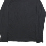 ADIDAS Mens Black Orange Silver Creek Graphic Long Sleeve Crew Neck T-Shirt M