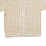 LEVI'S Mens Beige Shirt XL Cotton Blend Short Sleeve Casual Summer
