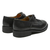 MARBOT Mens Leather Lace-Up Derby Shoes Black UK 9 Classic Formal Footwear