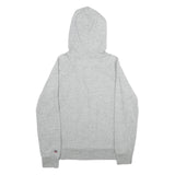 LEVI'S Mens Grey Hoodie S Cotton Pullover Casual Logo Print Drawstring