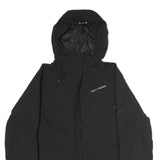 HELLY HANSEN Womens Black Outdoor Jacket S Cotton Blend Zip Hooded Plain