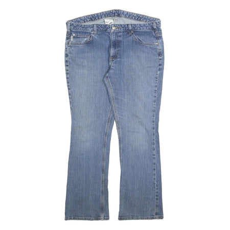 CARHARTT Womens Slim Blue Denim Jeans W36 L30 Classic Straight Cotton Blend Zip