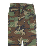 Mens Camouflage Cotton Blend Regular Fit Cargo Trousers W33 L30 Utility Style