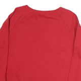 TOMMY HILFIGER Mens Red Crew Neck L Hilfiger Logo Sweatshirt Cotton Casual