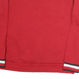 TOMMY HILFIGER Mens Red Crew Neck L Hilfiger Logo Sweatshirt Cotton Casual