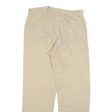 CORTIGIANI Mens Relaxed Beige Trousers W32 L30 Zip Closure Loose Fit Casual