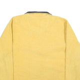 IZOD Mens Yellow & Grey Colourblock Pullover Plain Crew Neck Jumper M Casual