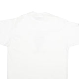 ONEITA Mens White Graphic T-Shirt XL Short Sleeve Crew Neck Cotton Casual