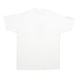 ONEITA Mens White Graphic T-Shirt XL Short Sleeve Crew Neck Cotton Casual