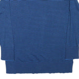 TOMMY HILFIGER Womens Blue & Black Patterned Jumper V-Neck Basic Knit L