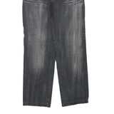 Womens Regular Fit Cotton Blend Denim Grey Jeans W28 L31 Floral Back Pockets Zip