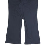 DICKIES Womens Polyester Blend Navy Blue Regular Fit Straight Leg Trousers W38