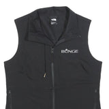 THE NORTH FACE Womens Black Softshell Vest S Polyester Zip Sleeveless Outdoor