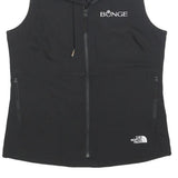 THE NORTH FACE Womens Black Softshell Vest S Polyester Zip Sleeveless Outdoor