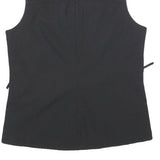 THE NORTH FACE Womens Black Softshell Vest S Polyester Zip Sleeveless Outdoor