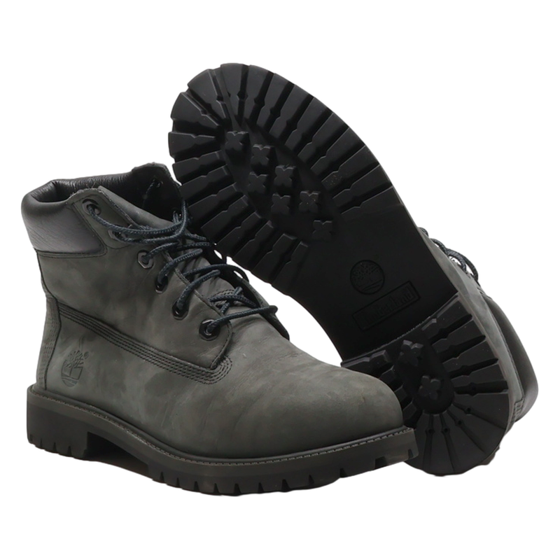 TIMBERLAND Lace-Up Boots Grey Leather Womens UK 5.5
